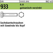 Technische daten für din 933. M6 Din 933 8 8 Sechskantschrauben Gewinde Bis Kopf Schraubenkasten De Fur Jeden Die Passende Schraube