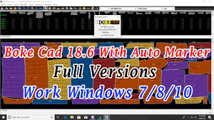 Boke Cad V18 6 With New Marker Full Package Work Windows 7 8 8 1 10 64bit 32bit Youtube