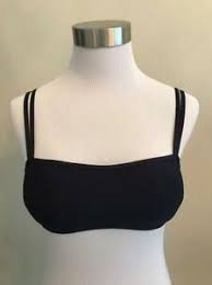 New J Crew 60 Double Strap Bikini Top Size Xxl Navy Blue