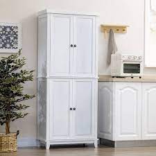 Homcom 4 Shelf White 72 5 Pinewood