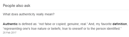 Authentic and genuine are synonymous, and they have mutual synonyms. How To Be Authentic Frau Diller