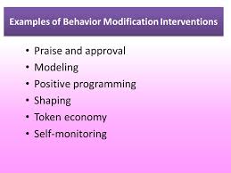 Use behavior modification techniques to teach your child to improve their behavior and reduce specific examples of positive punishment include: Behavior Modification Techniques Contents Of The Lecture Definition Of Behavior Modificationtypes And Example Of Behaviorabc Of The Behaviorbehavioral Ppt Download