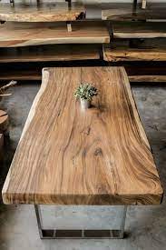 Came Across A Similar Suar Wood Table Like This Yesterday And We Fell Head Over Heels For It Immediately Wood Slab Table Coffee Table Wood Rustic Furniture Diy