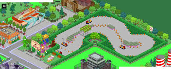 Go Kart Layout Os Simpsons Lazer