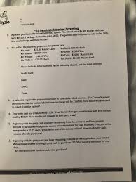You will have to pay for the amount of the money order plus a fee based on the money order amount. Hysio Myphysio Com 1 Pss Candidate Interview Chegg Com