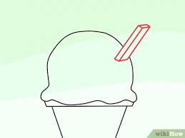 Standard printable step by step. How To Draw A Simple Ice Cream Cone 11 Steps With Pictures