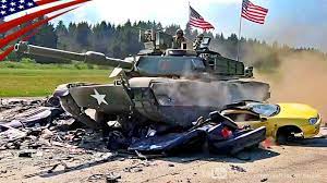 Tanks Crushes a Cars - M1 Abrams, Leopard 2, Challenger 2 - YouTube