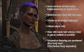 Still, there were lots of clothing, hair, and dye options, and i spent tons of enter fable 3. Hair Dye Mod Separate Hair And Eyebrows Color At Fallout 4 Nexus Mods And Community
