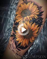 Pin Op Slonecznikowe Tatuaze