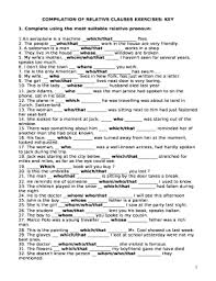 Home > english language arts worksheets > relative clauses relative clauses are groups words that contain a subject and verb, but do not express a complete thought. Relative Clauses Exercises Doc Doc Template Pdffiller
