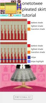 Pleated Skirt Tutorial Pleated Skirt Tutorial Animal Crossing Animal Crossing Qr Codes Clothes