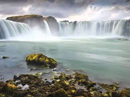 For The Beauty Of The Earth Waterfall Less Is More Mural