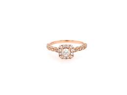 An oval morganite encircled by sparkling round diamonds forms the colorful center of this lovely engagement ring from the neil lane bridal® collection. Lot 14k Neil Lane Rose Gold 90ctw Diamond Halo Ring