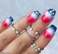 4th July Nail Art Designs Patriotic Spirit 150 Picture Usa Nails 4th Of July Nails Patriotic Nails Design A light color on the top of the nail gradually blends into with ombré nails, your base color is usually a white polish or the lightest color you plan to use for the ombré effect.