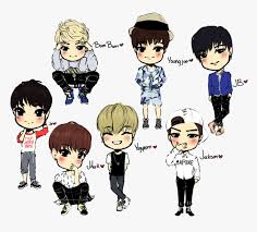 Also ich hab gemerkt dass got7 iwie nicht mehr so aktiv ist also eher so allein zb jackson macht ja ein solo album dieses generation 2 oder? Kpop Chibi Got7 Hd Png Download Kindpng