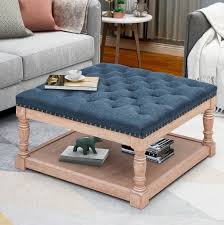 Check spelling or type a new query. Abble 30 Navy Fabric Upholstered Shelved Tufted Square Cocktail Ottoman Walmart Com Walmart Com