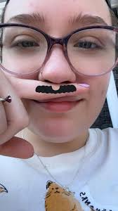 Finger mustache tattoo inspiration