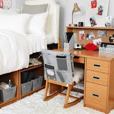 Over The Chair Pocket Organizer College Dorm Room Decor Dorm Organization Dorm Desk Organization