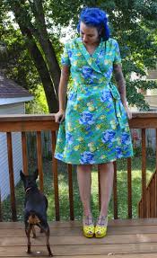 The Wrap Dress From Gertie Sews Vintage Casual Vintage Casual Wrap Dress Wrap Dress Pattern