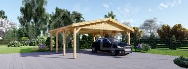 In the size 5.9x5.9 m and 2.2 high, it offers plenty of space for many type of vehicles. Car Port Wooden 6x6 20x20 Uk Free Shipping Wooden Carports Carport Carport Sheds