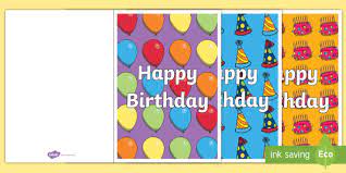 These birthday card templates are available for free on the web and contain meaningful and heartwarming notes that can really make the receiver feel good. Happy Birthday Card Templates Free Download Eyfs Ks1 2