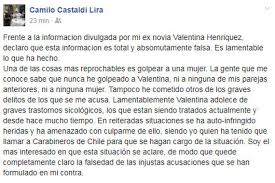 Vecina de camilo castaldi, que auxilió a valentina henríquez, confirma agresiones del músico. Vocalista De Los Tetas Se Defiende De Acusaciones