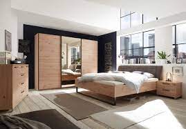 Spiegel haben neben einem rein praktischen nutzen einen. Schlafzimmer Set Kleiderschrank Bett Kommode Eiche Spiegel Bronze 270cm 3 Turen