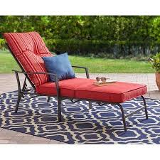 Mainstays Forest Hills Outdoor Chaise Lounge With Cushion Walmart Com Outdoor Chaise Lounge Chair Outdoor Chaise Outdoor Chaise Lounge