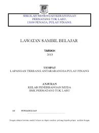 Laman web rasmi smk permatang pasir, 13500 permatang pauh, pulau pinang. Lawatan Lapangan Terbang Doc