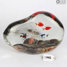 Aquarium Sculpture Murano Glass Epoksi