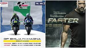 Pertandingan motogp ini sudah di ikuti oleh beberapa negara. Jadwal Acara Tv Minggu 20 September 2020 Motogp 2020 Di Trans7 Dan Film Faster Di Transtv Tribunnews Com Mobile