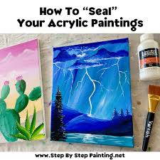 How To Seal An Acrylic Painting Step By Step Painting Acrylic Painting Canvas Painting Diy Acrylic Painting Techniques