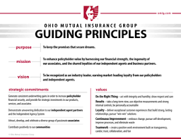 Report a claim to your agent (not offered by all agents) Guiding Principles Ohio Mutual Insurance Group