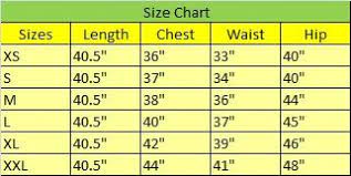 Kurti Size Chart As Measured On The Garment Blouse Size Chart Size Chart Clothing Size Chart