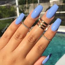 A wide variety of blue acrylic nails options are available to you, such as kolinsky hair, nylon, and plastic. Pastel Blue Acrylic Nails Coffin New Expression Nails
