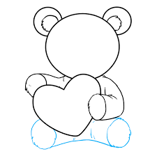 Let's try to draw a simple cartoon teddy bear using mainly circles in this seven steps exercise! How To Draw A Teddy Bear With A Heart Really Easy Drawing Tutorial