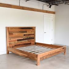 Rustic Reclaimed Wood Bed Etsy Wood Platform Bed How To Make Bed Rustic Bed Frame