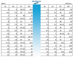 Brooks Shoes Size Conversion Chart