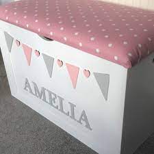New Design Extra Large Personalised Toy Box Diy Toy Storage Wooden Toy Boxes Girls Toy Box