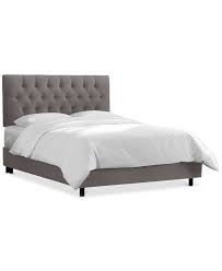 Skyline Addison Velvet Bed King Reviews Furniture Macy S