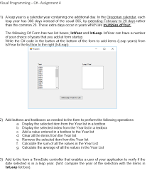 Notice That A Leap Year Is A Calendar Year Conta Chegg Com