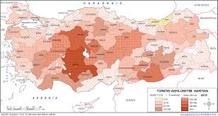 Türkiye'de bazı merkezlerde son ölçülen değerler | nem (%). Turkiye Arpa Uretim Haritasi Arpa Nerelerde Yetisir Il Il Arpalarin En Cok Yetistirildigi Bolgeler