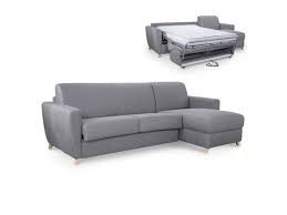 • 3 coussins cale reins. Edouard Xl Canape D Angle Reversible Convertible En Tissu Gris Vente De Mobilier Deco Conforama