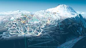 The mountain with an elevator inside. New Ski Map For Gausta Skisenter Gausta Telemark Norway