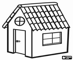 //or, eight copies (signed if you want) + build tiny, live big coloring page! A Small House With A Round Window Coloring Page Printable Game