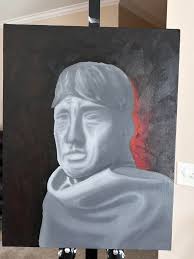 Portrait for friends -tried to paint an image of them closer to each other  , roughly based