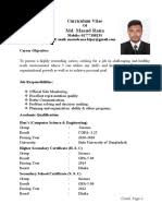 Looking for the best cv format. Cv Format Bd Bangladesh Dhaka