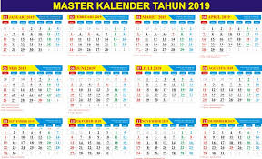 Hier vind je de kalender april 2019 inclusief nationale en andere feestdagen voor nederland. Download Master Kalender Tahun 2019 Gratis Pdf Cdr Mirwan Choky