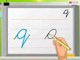 Created by experts · learning resources · free · teaching tools Cursive Writing Small Letter Q Macmillan Education India Youtube