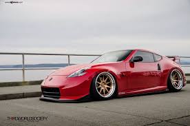 Forged Avant Garde Rims On A Red 370z Nismo 370z Nismo Rims Red